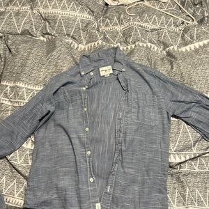 Blue button up